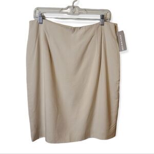 Jones New York Tan Pencil Skirt NEW Size 16